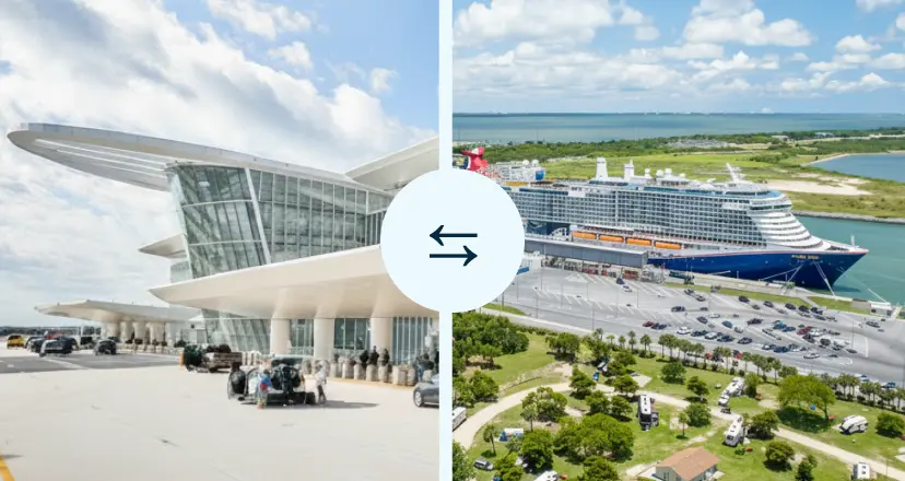 Round-trip private black car between Orlando Airport and Port Canaveral